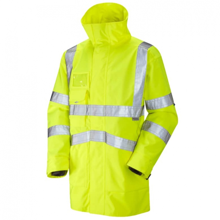 Leo Workwear A04-Y ClovellyExecutiveHi Vis Jacket Yellow